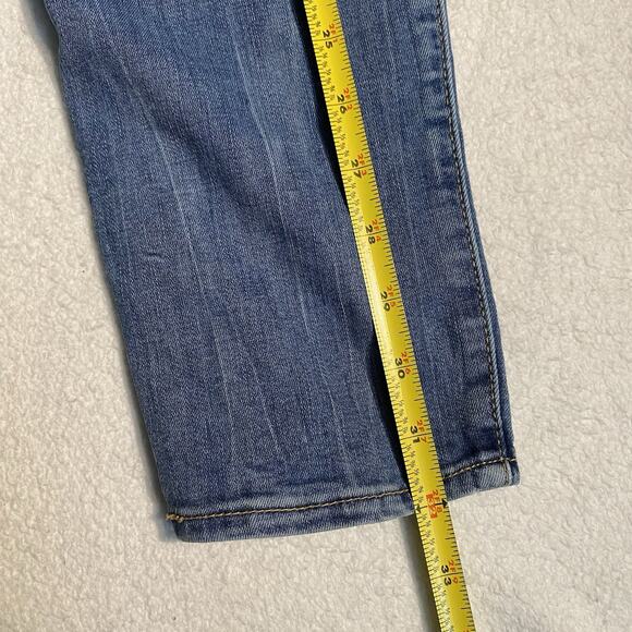 Abercrombie Kids High-Rise Mini Mom Jeans 11/12 Regular Light Wash Denim A&F - Picture 13 of 15